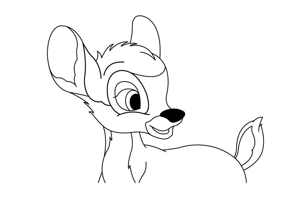 Bambi para colorear