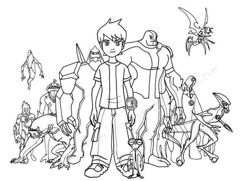 Ben 10 para colorear