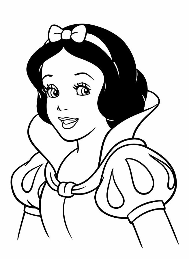 Blanca Nieves para colorear