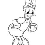 Daisy para colorear