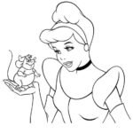 Dibujo de Cenicienta para colorear