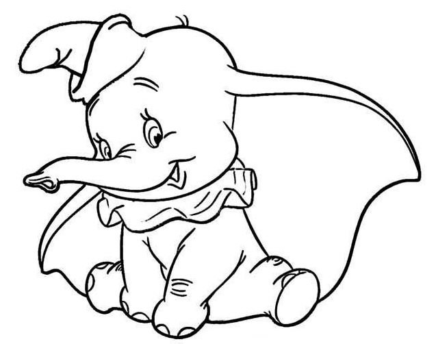 Dibujo de Dumbo para colorear