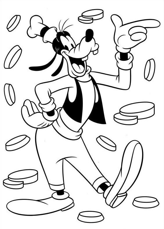 Dibujo de Goofy para colorear