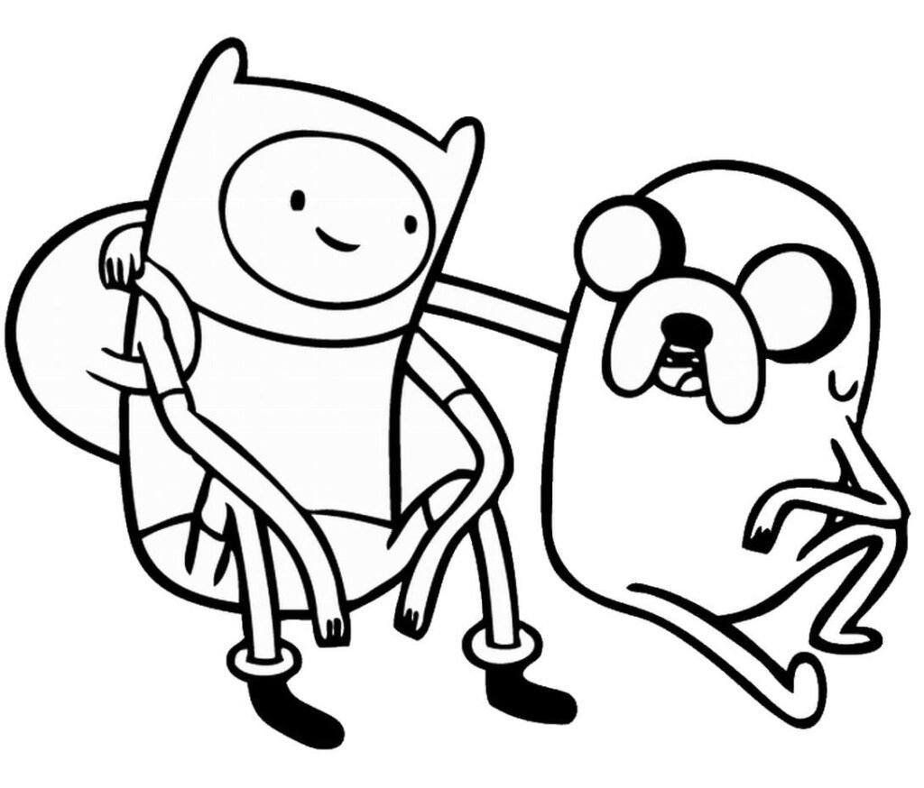 Hora de aventuras para colorear