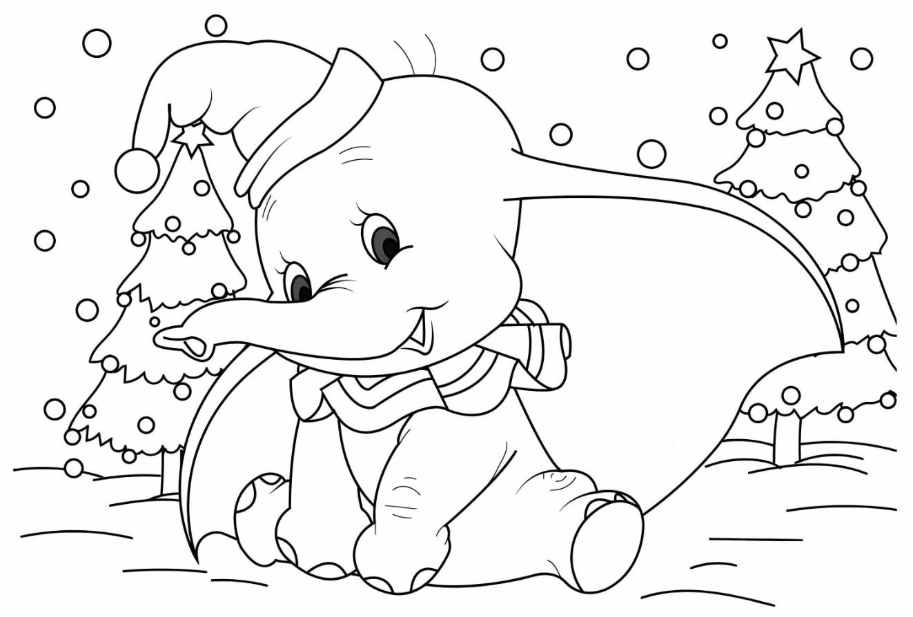 Dibujo de Dumbo para colorear