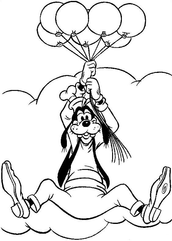 Dibujo de Goofy para colorear