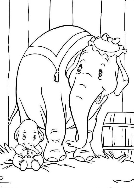 Dibujo de Dumbo para colorear