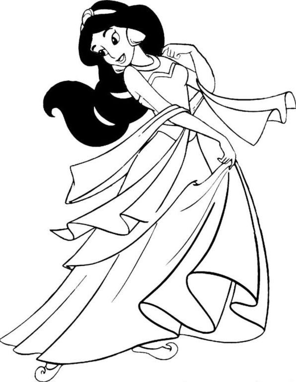 Jasmine para colorear