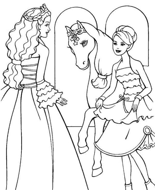 Dibujo de Barbie para colorear