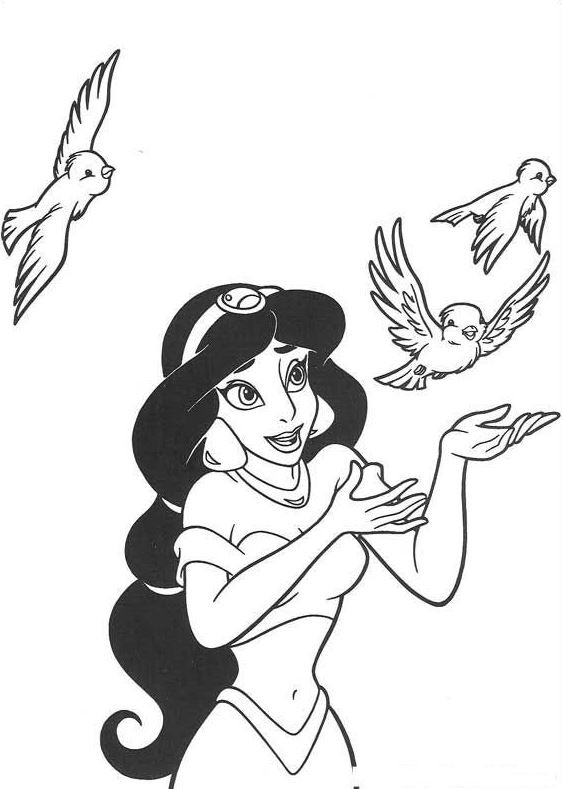 Jasmine para colorear