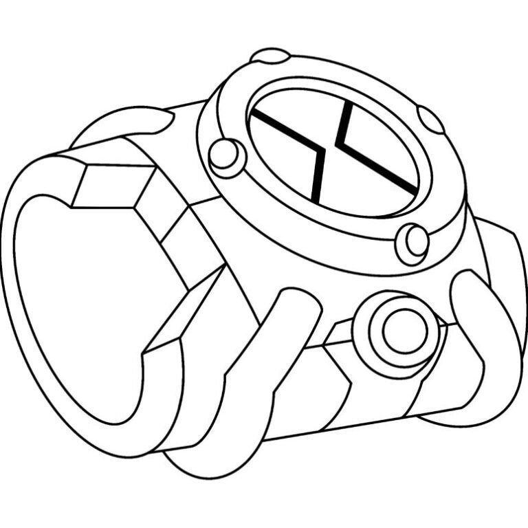 Dibujos de Ben 10 para colorear. ¡Podrás pintar incluso el Omnitrix!