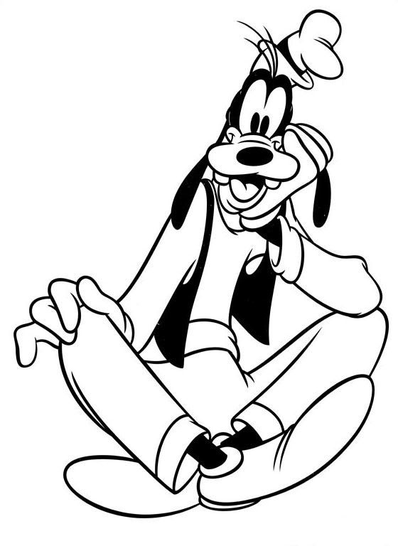 Dibujo de Goofy para colorear