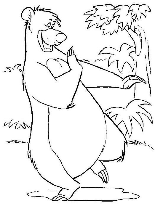 Baloo para colorear