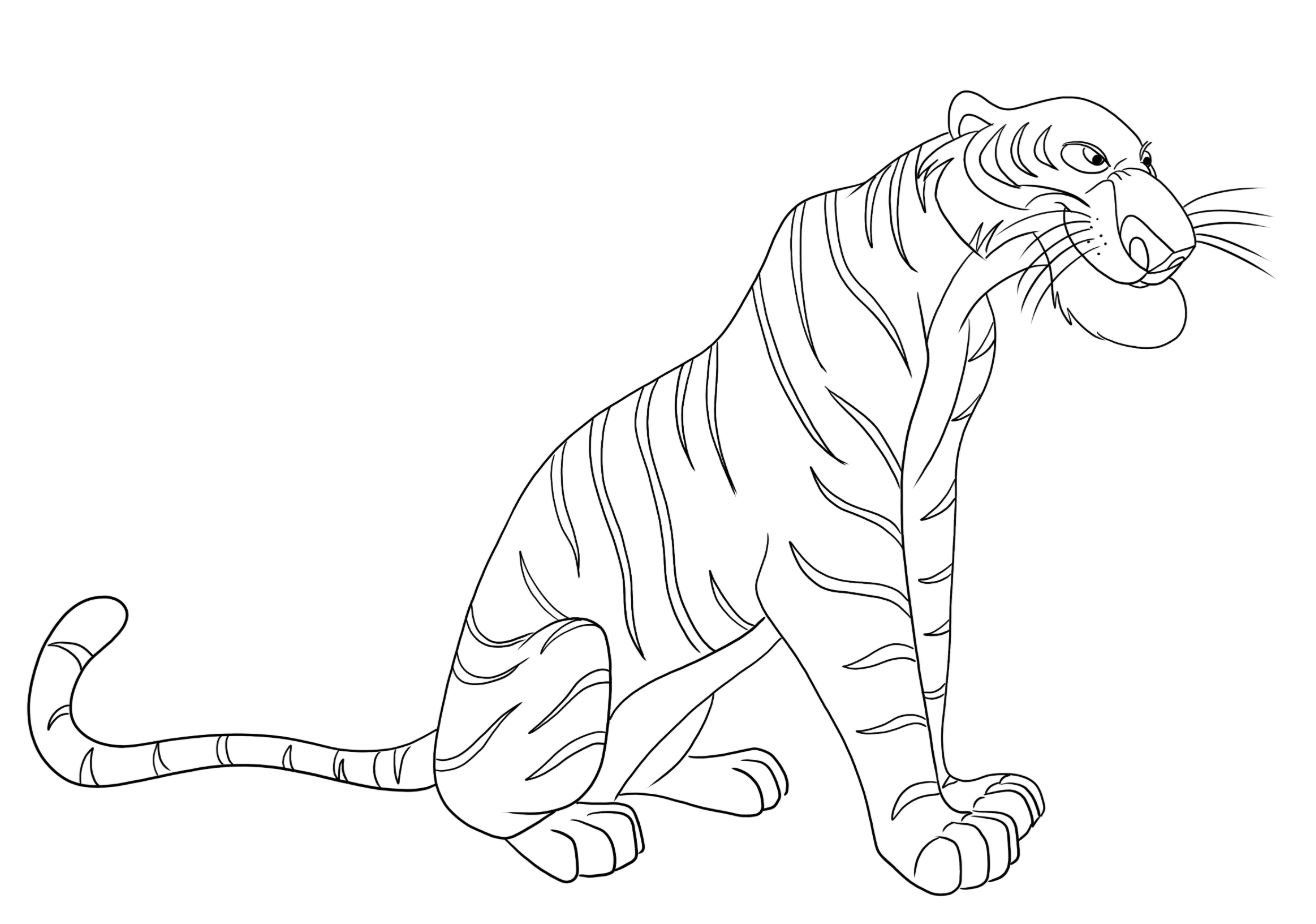 Shere Khan para colorear