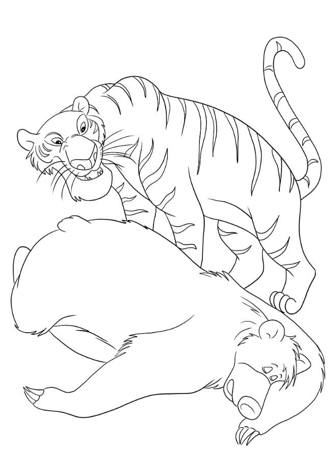 Shere Khan para colorear