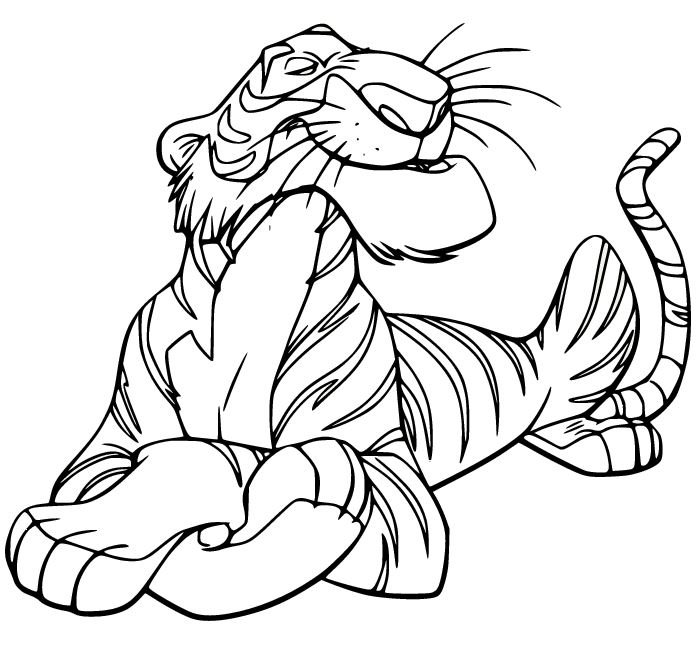 Shere Khan para colorear