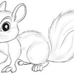 Ardilla para colorear