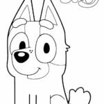 Dibujo de Bluey para colorear
