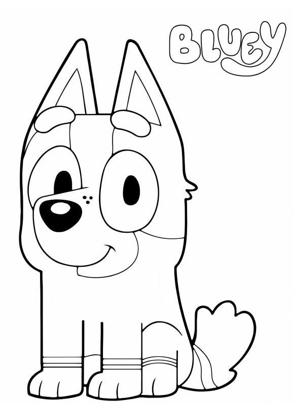 Dibujo de Bluey para colorear