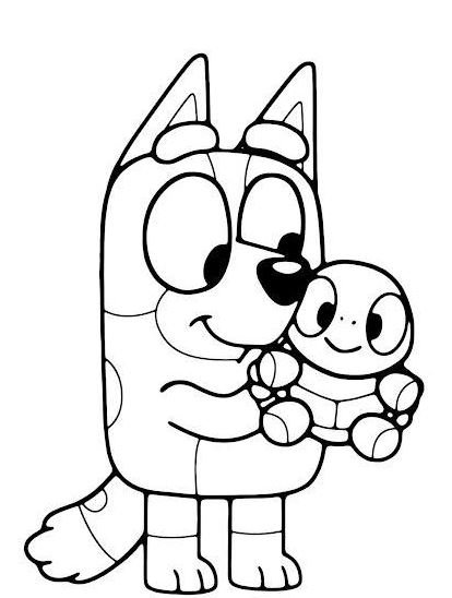 Dibujo de Bluey para colorear