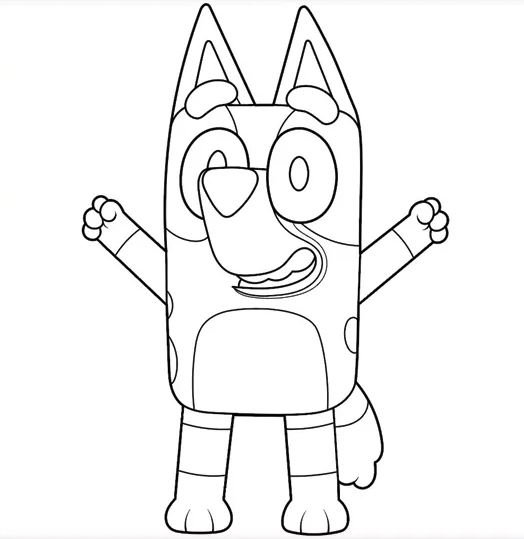 Dibujo de Bluey para colorear