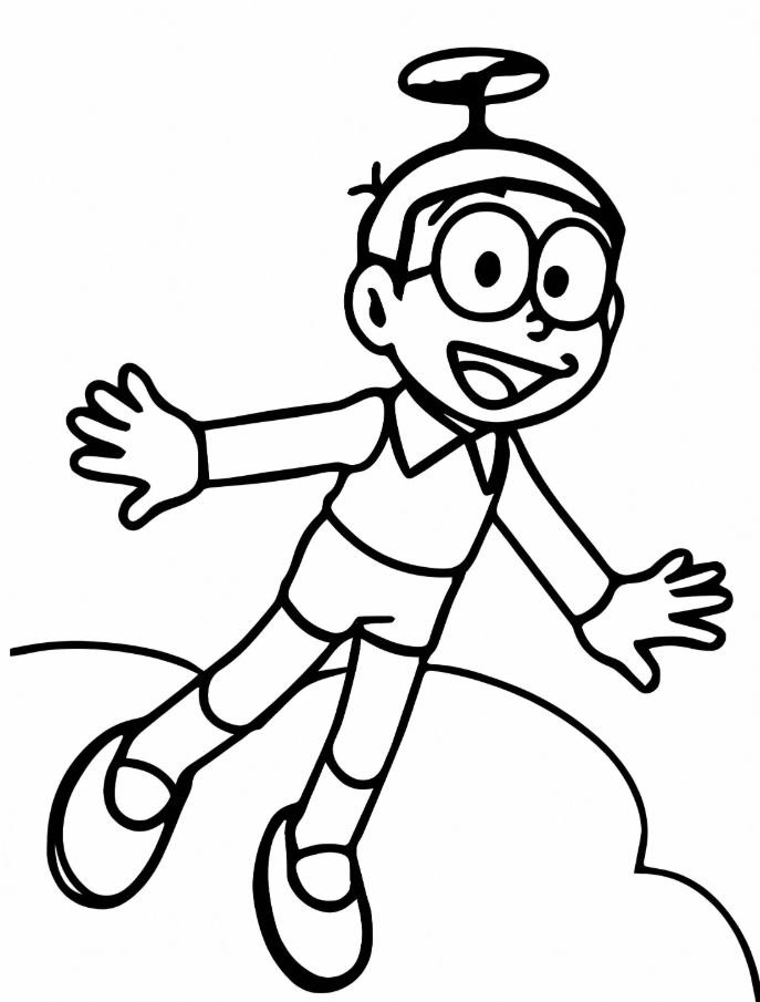 Dibujo de Nobita para colorear