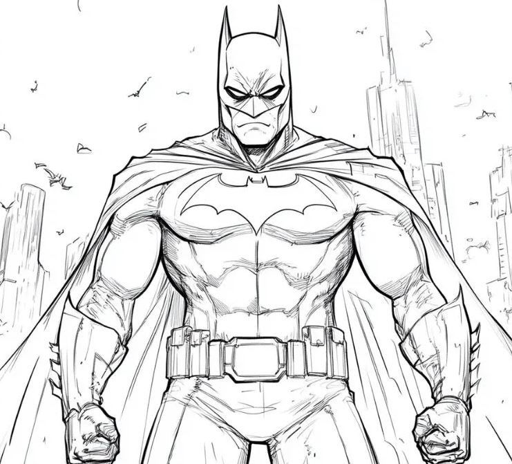 Dibujo de Batman para colorear