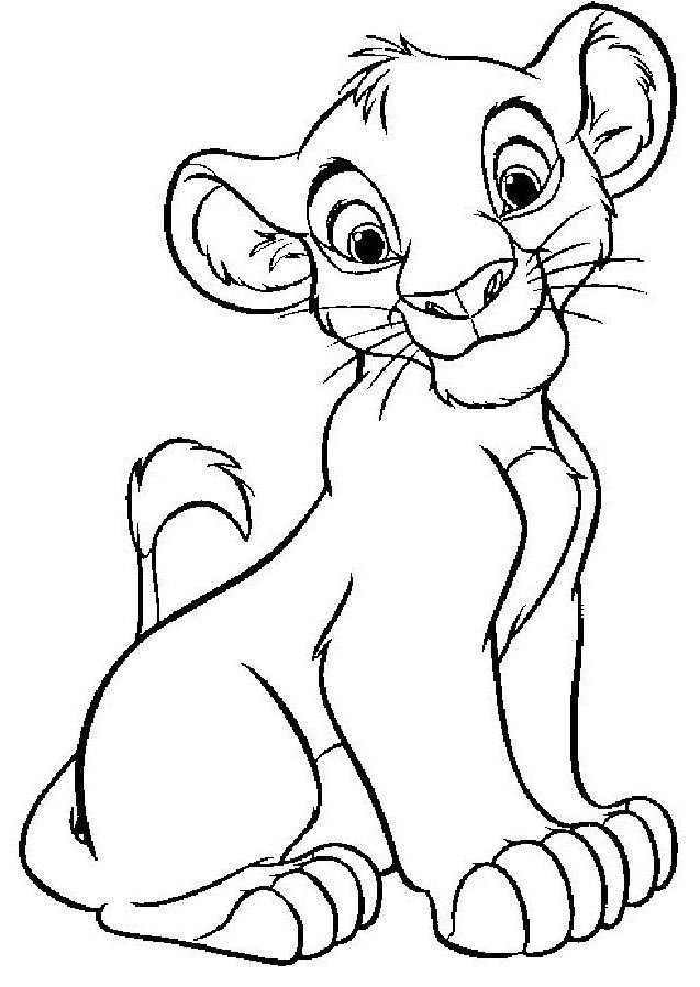Simba para colorear