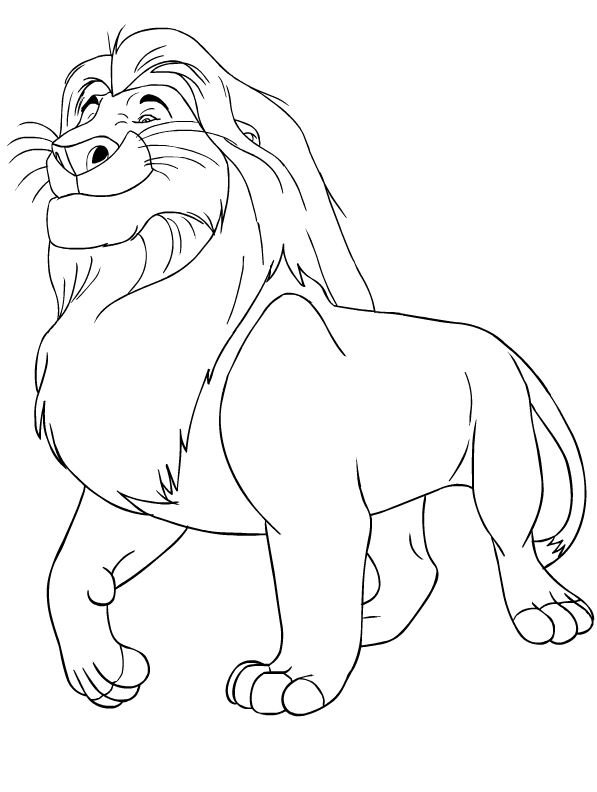 Mufasa para colorear