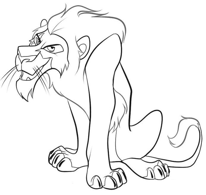 Scar para colorear