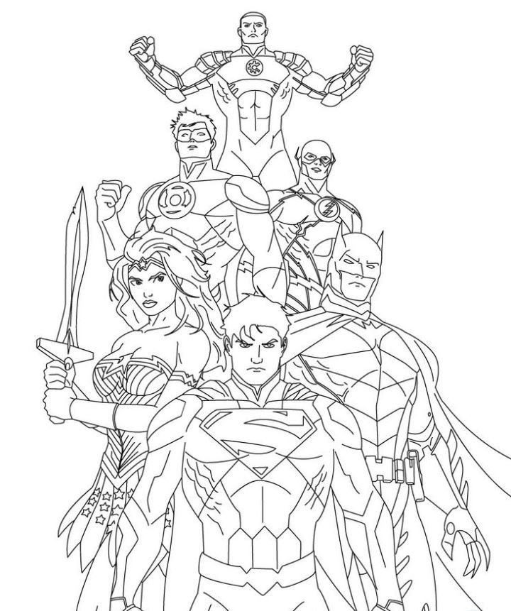 Dibujos de DC para colorear
