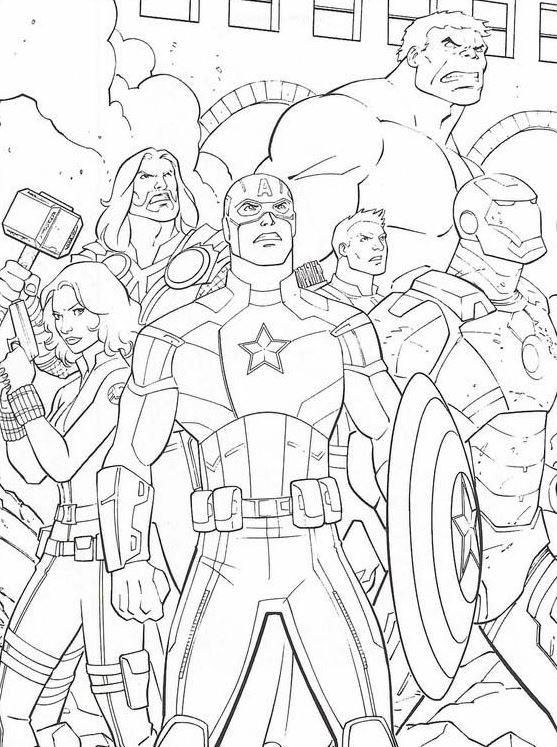 Dibujos de Marvel para colorear