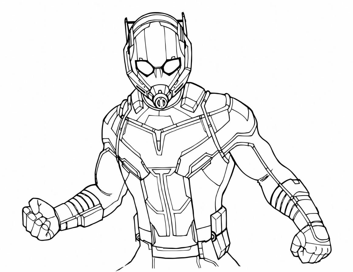 Dibujo de Ant Man para colorear