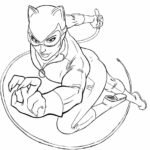 Dibujo de Catwoman para colorear