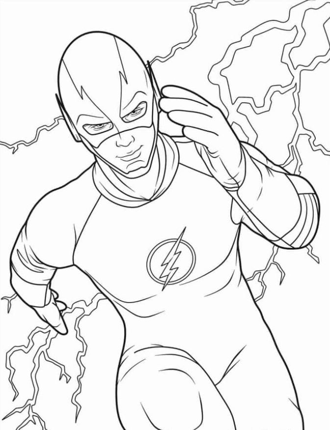 Dibujo de Flash para colorear