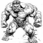 Dibujo de Hulk para colorear