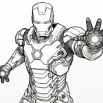 Dibujo de Iron Man para colorear