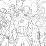 Dibujo de Los Vengadores para colorear