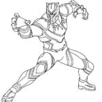 Dibujo de Pantera Negra para colorear