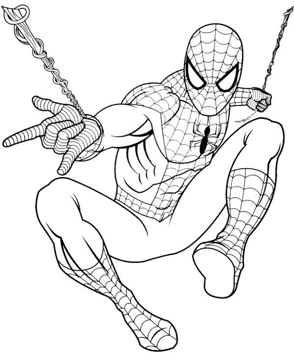 Dibujo de Spiderman para colorear