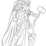 Dibujo de Thor para colorear