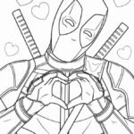 Dibujo de Deadpool para colorear