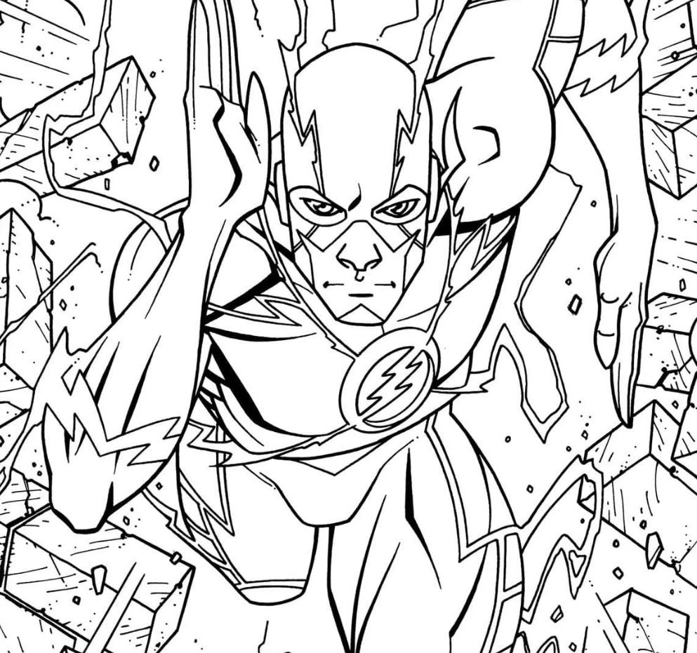 Dibujo de Flash para colorear