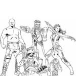 Dibujo de Guardianes de la Galaxia para colorear