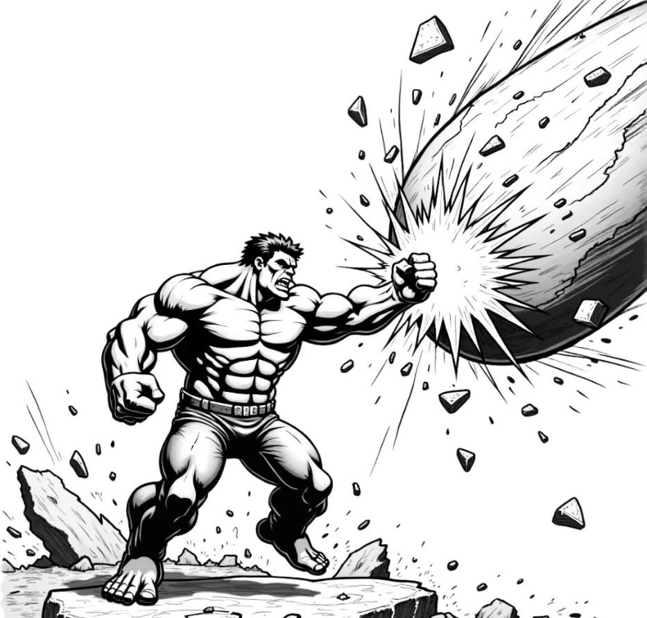 Dibujo de Hulk para colorear