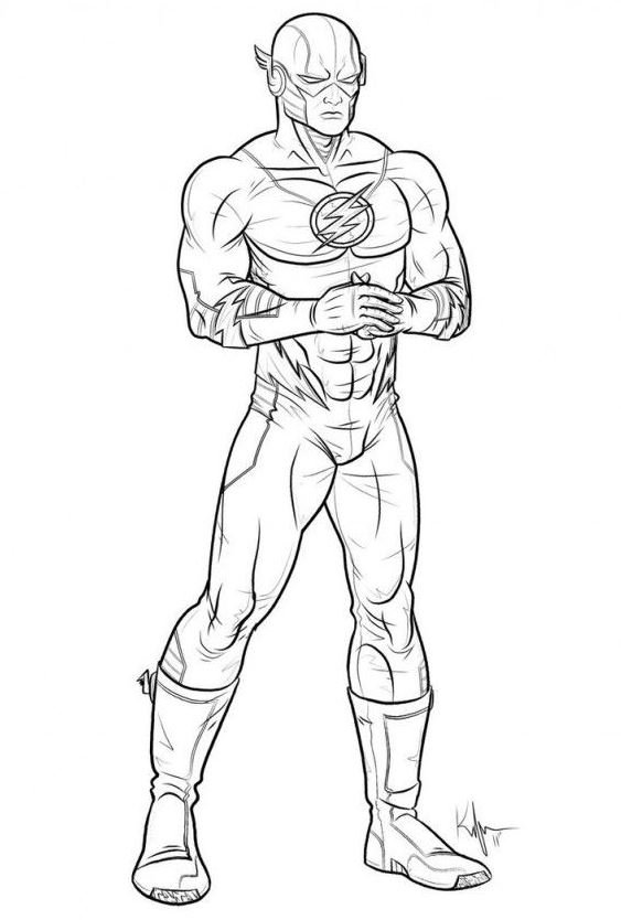 Dibujo de Flash para colorear
