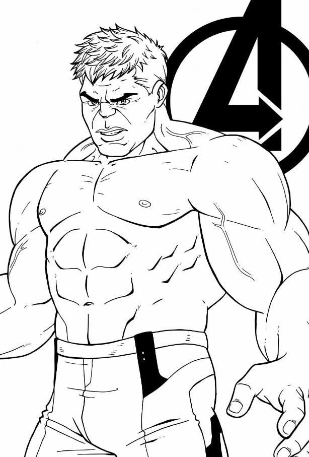 Dibujo de Hulk para colorear