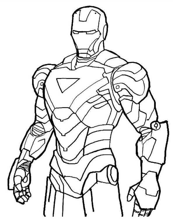 Dibujo de Iron Man para colorear