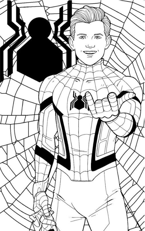Dibujo de Spiderman para colorear
