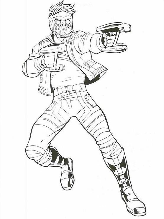Dibujo de Star Lord para colorear